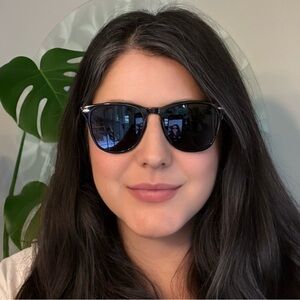 Meet Glasses Black Frame Dark Tint Wayfarer Unisex Sunglasses (4)